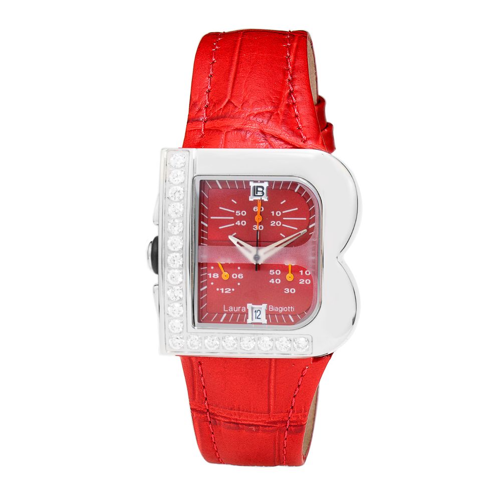 Multicolor Leather Dress Watch