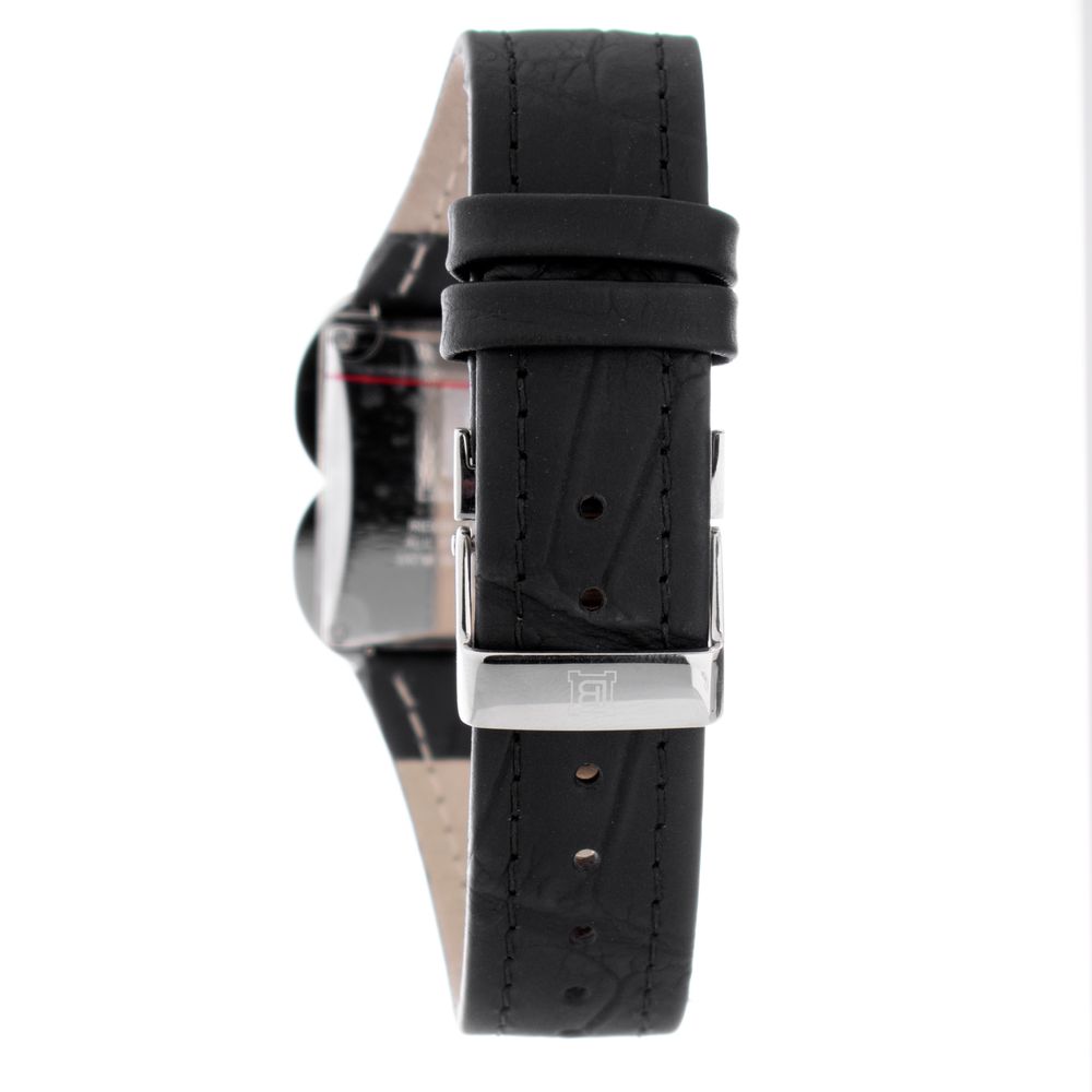 Black Leather Dress Watch