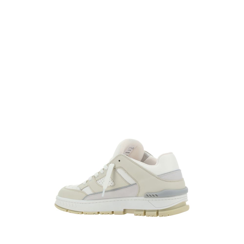 White Calf Leather Bos Taurus Low Top Sneakers