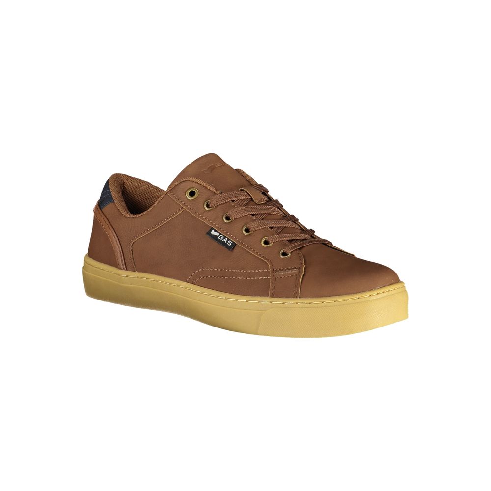 Marrone Polyurethane Men Sneaker