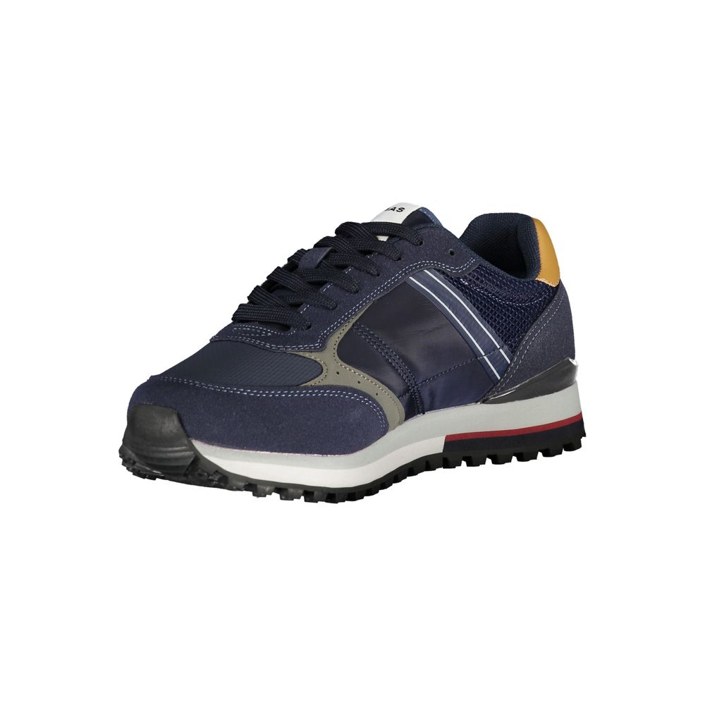 Blu Polyurethane Men Sneaker