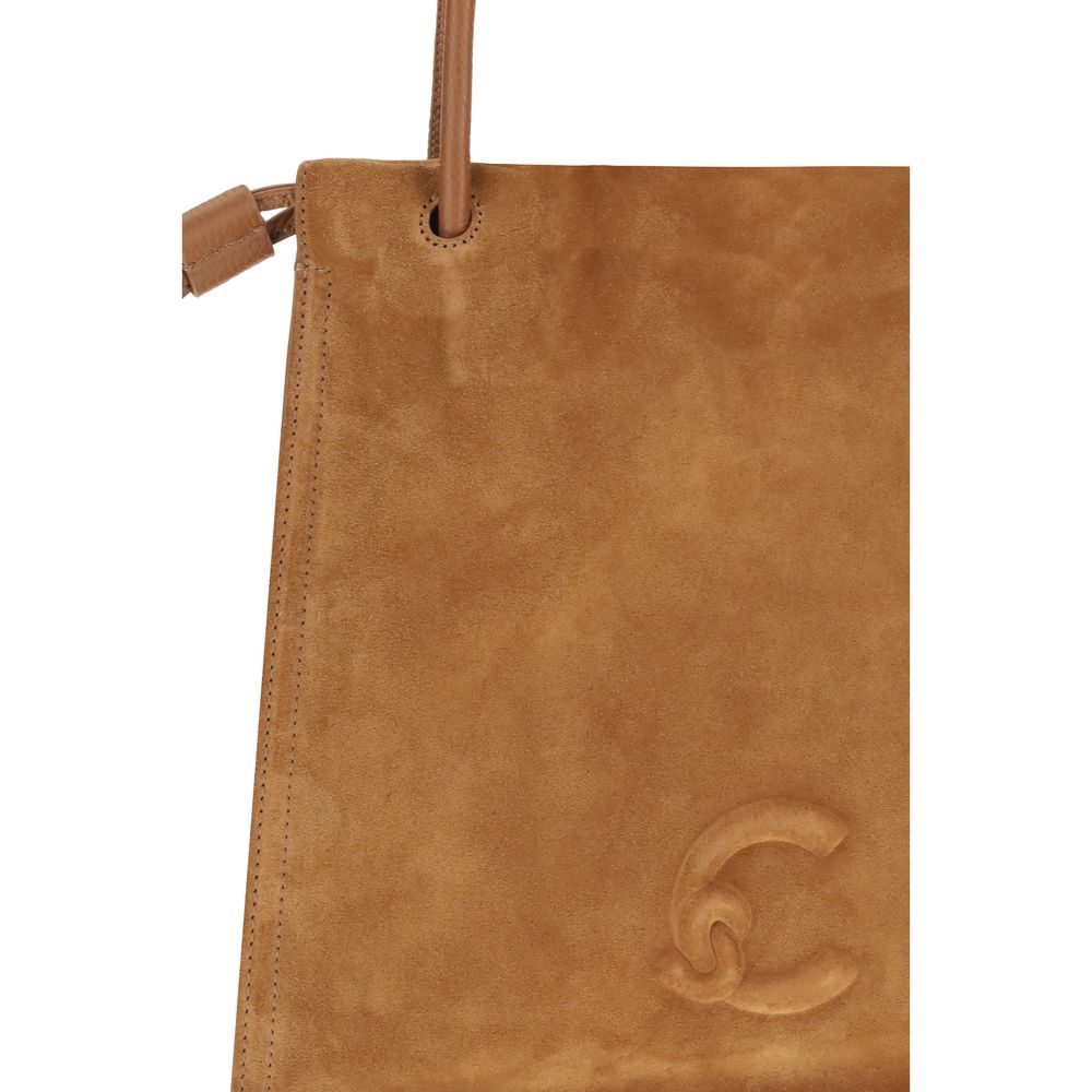 Beige Calf Leather Bos Taurus Handbag