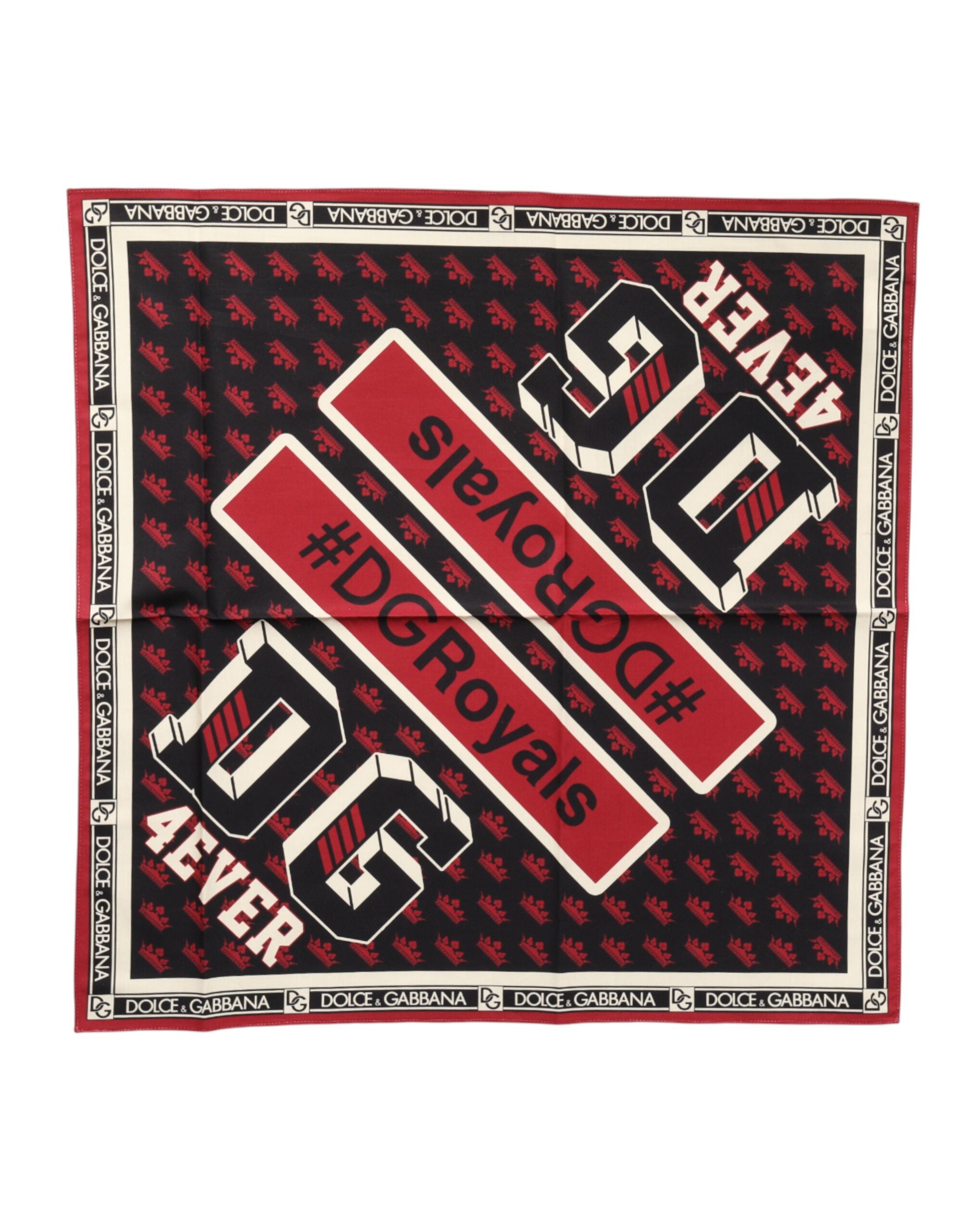 Vícebarevný čtvercový šátek DGRoyals 50 cm x 49,5 cm
