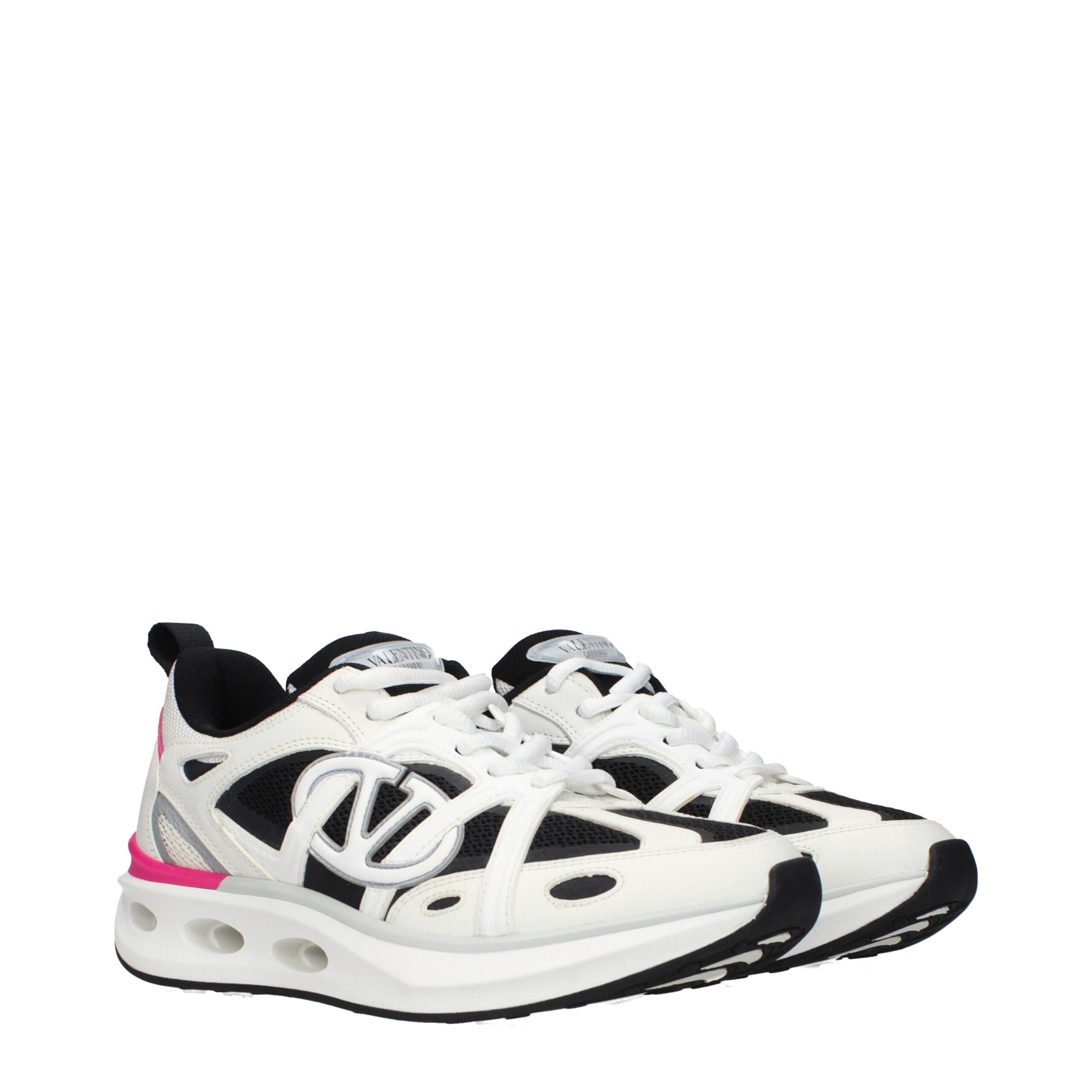 Blue Fabric Athletic Sneakers