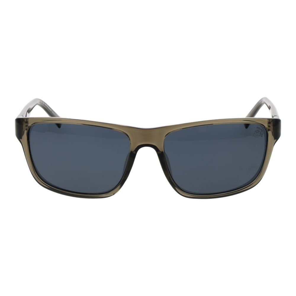 Olive Stainless Steel Sunglasses