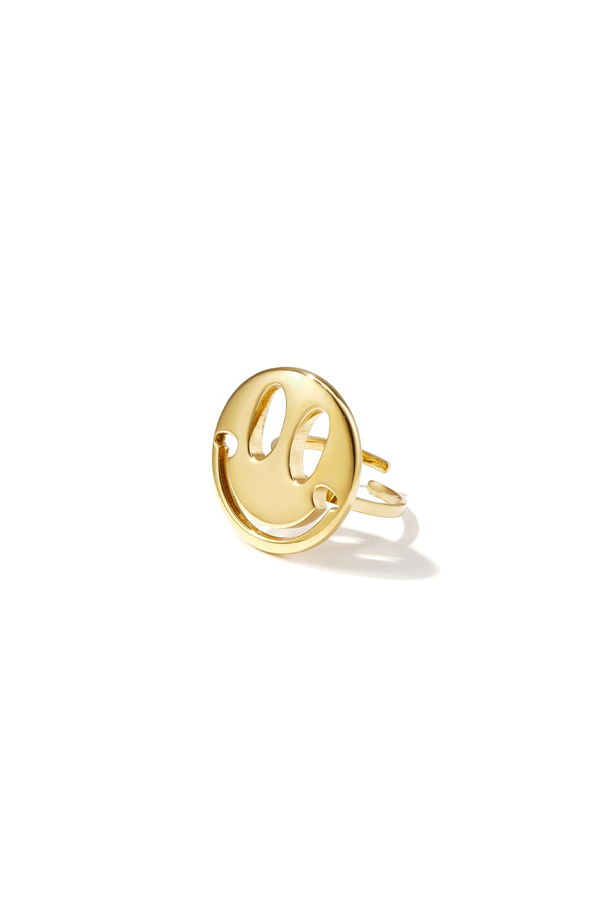 Textured double circle earrings