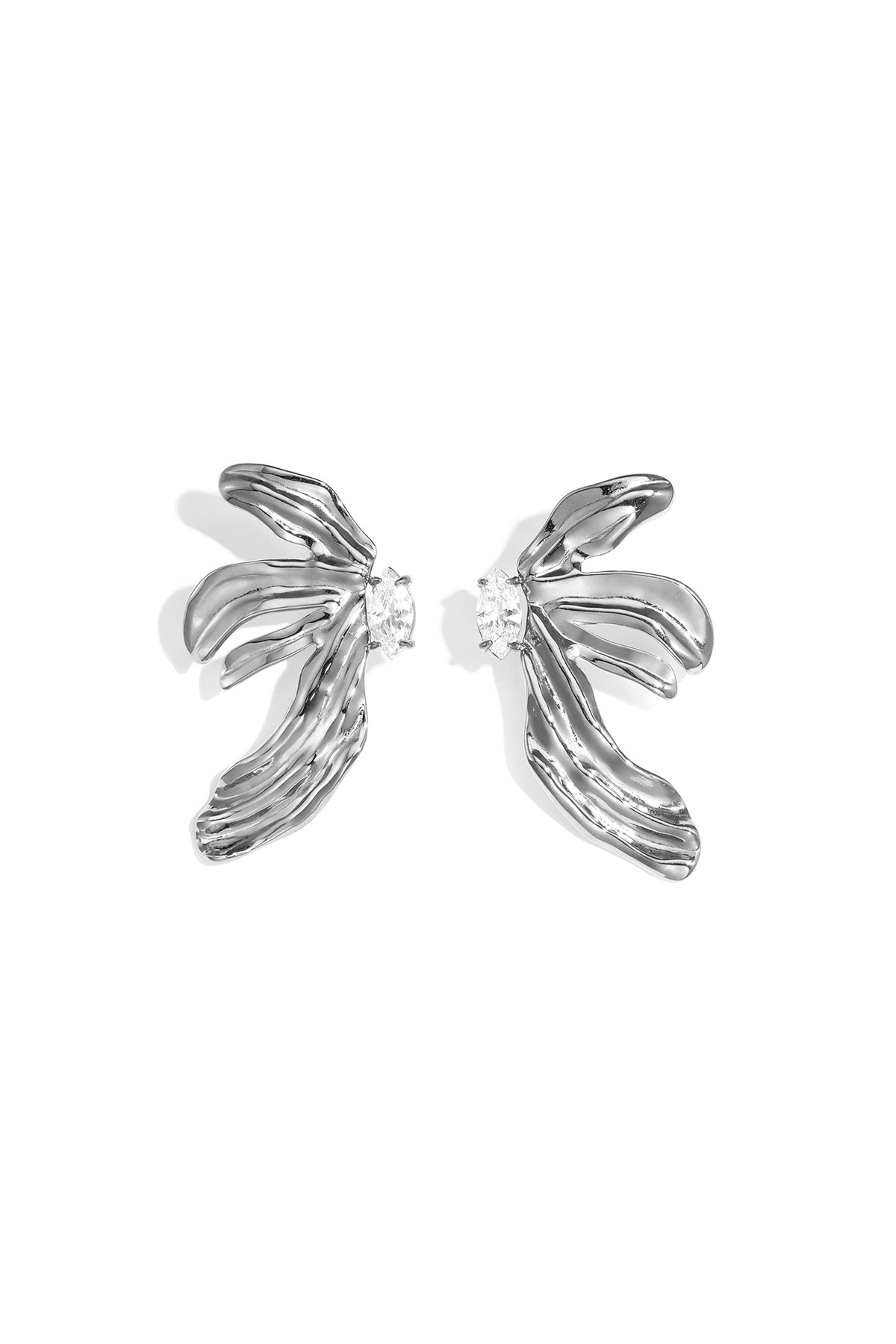 Stainless Steel Stud Earrings Flower Simple Simple Series Women's jewelry