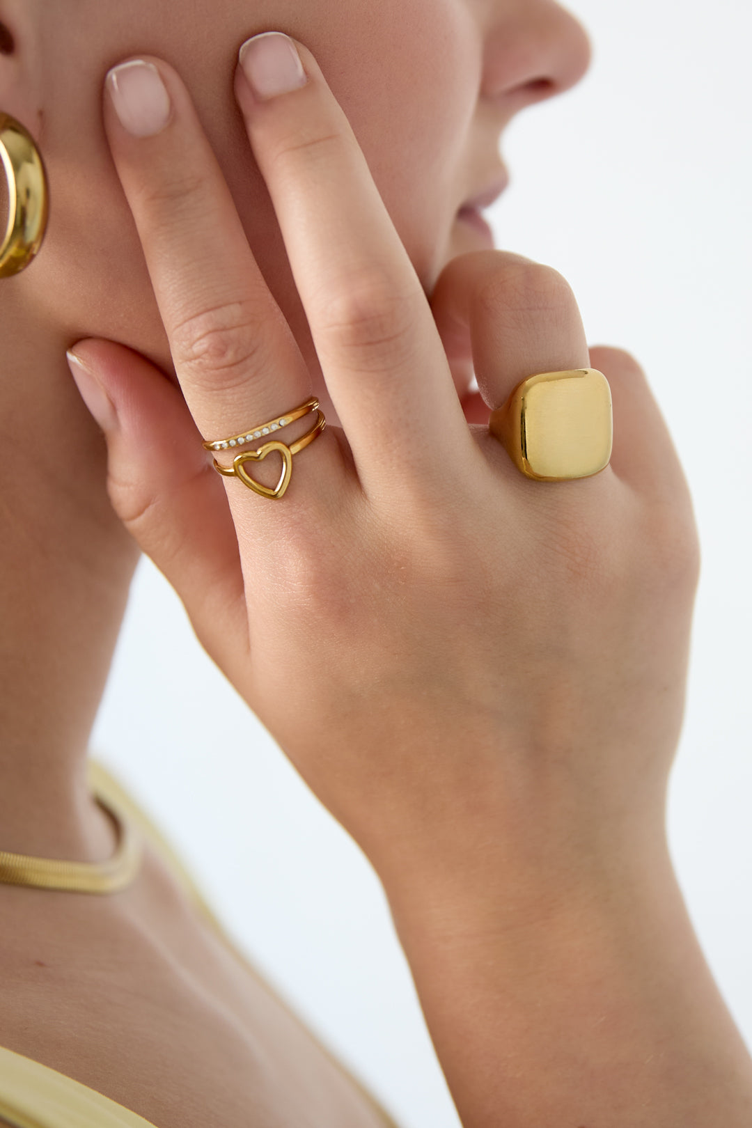Square statement ring