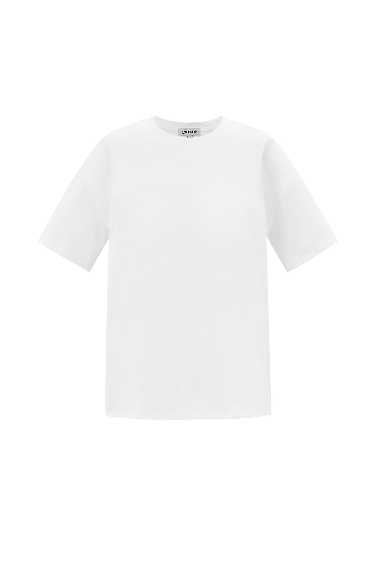 Cotton Knitted Women's T-shirt Casual Solid Color