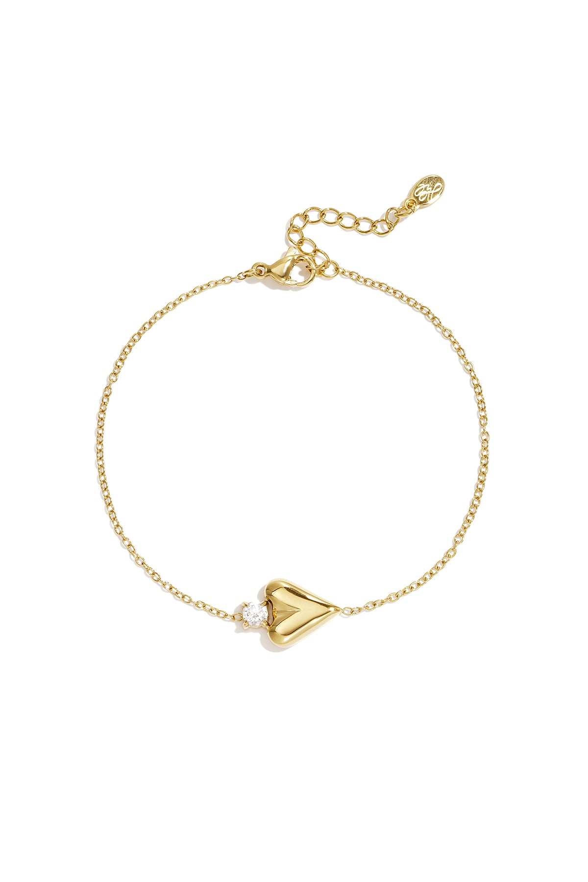 Stainless Steel Charm Bracelets Heart Simple Daily Simple Series Women's jewelry