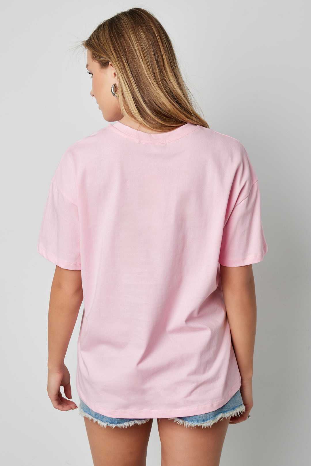 Cotton Women's T-shirt Casual Letters