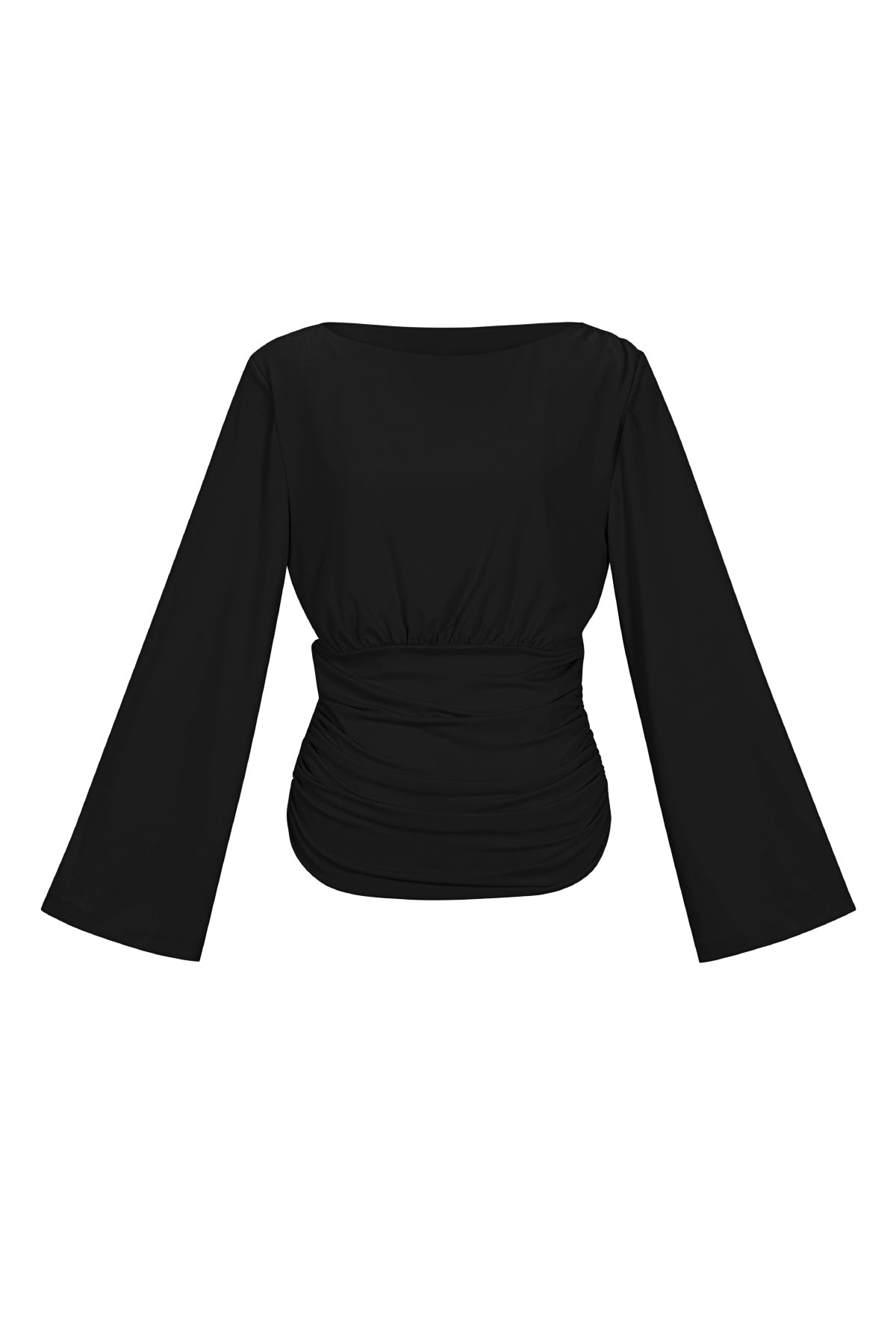 Polyester Fiber (Polyester) Long sleeve tops Solid Color Elegant All Fit  Clothes