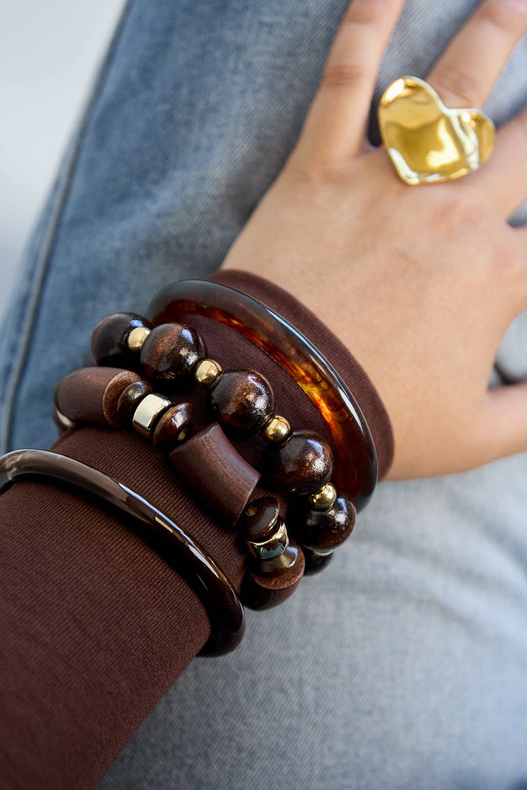 Wood Beaded Bracelets Beads Simple Daily Simple Series Women's jewelry