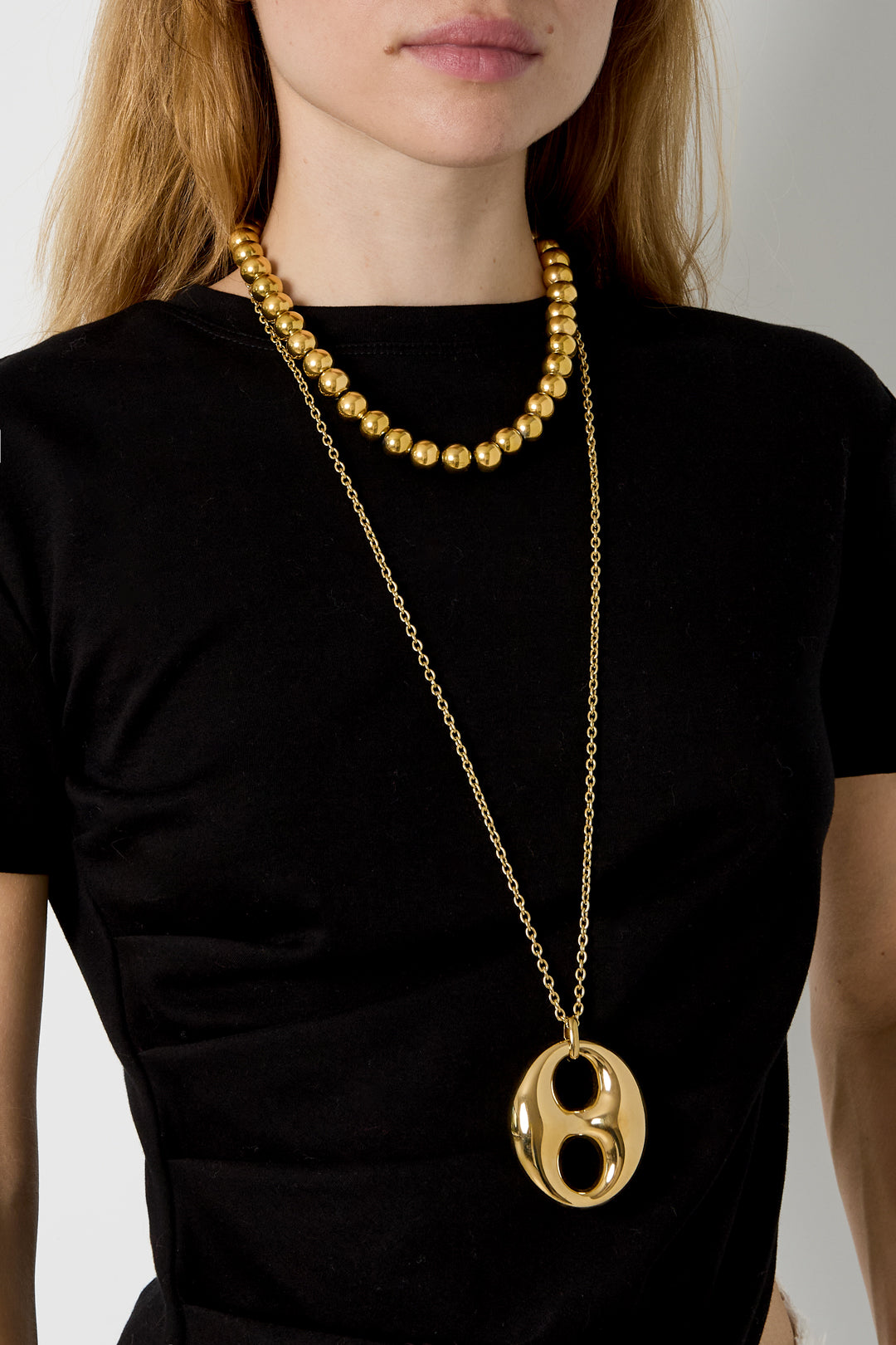Stainless Steel Long Necklaces Geometric Shape Simple Daily Simple Series Women's jewelry