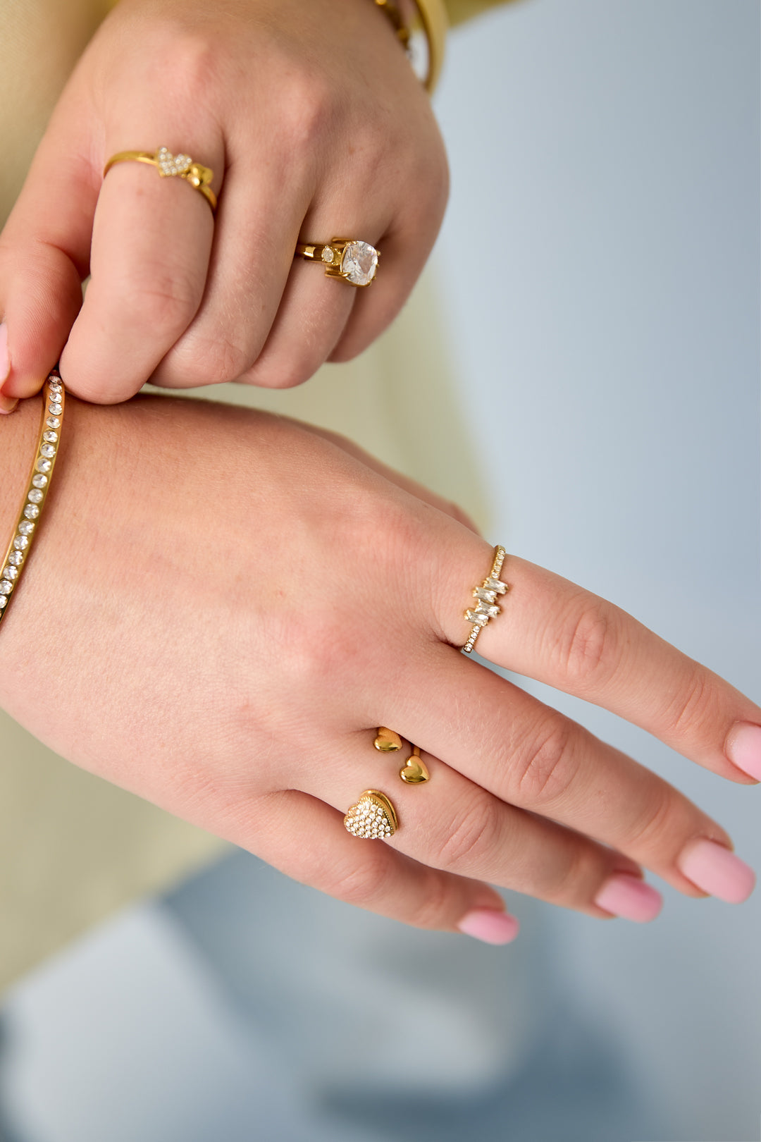 Stainless Steel Minimalist Rings Geometric Shape Simple Daily Simple Series Women's jewelry